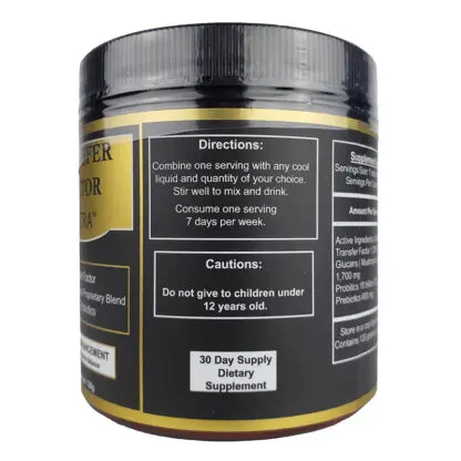 Transfer Factor Ultra. Mushroom Extract. Proprietary Blend. Immune Enhancement through Cytokine Balance.